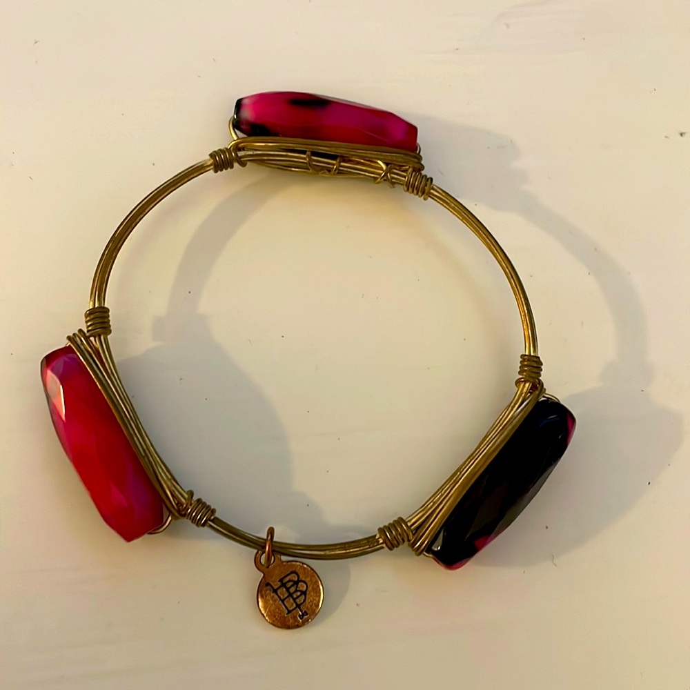 Pink stone Bourbon and Boweties bracelet